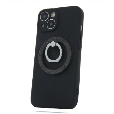 Magnetinis laikiklis - žiedas black Glitter 5