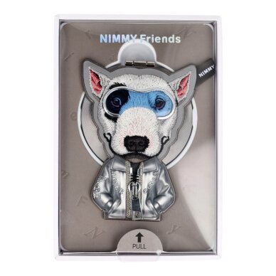 MagSafe telefono stovelis grey NIMMY Bull Terrier with Glasses 2.0 2
