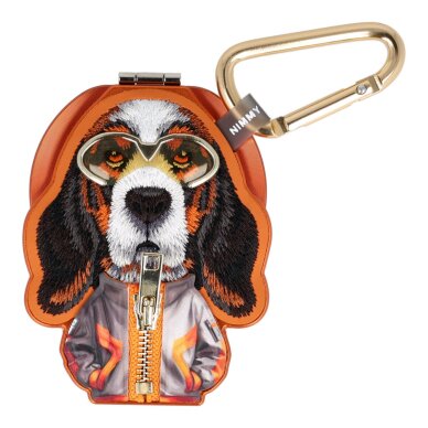 MagSafe telefono stovelis orange NIMMY Basset with Glasses 2.0 MagSafe telefono stovelis orange NIMMY Basset with Glasses 2.0