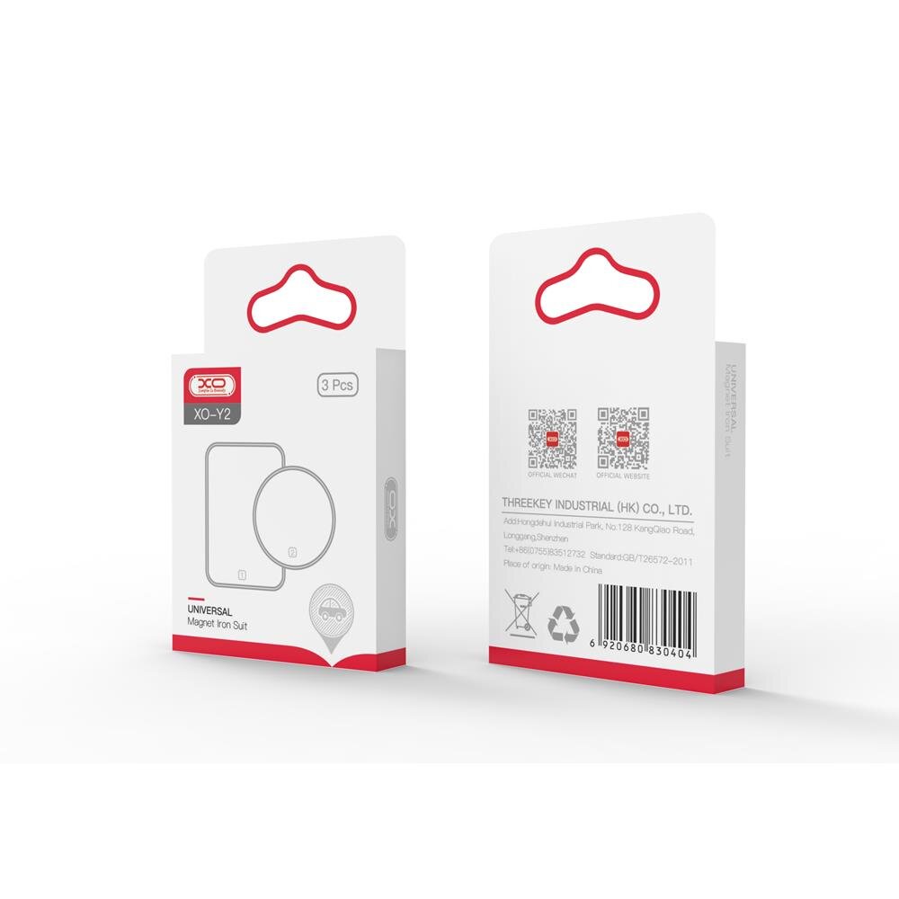 Metalinių mentelių 3 vnt. komplektas XO Y2 magnetiniams laikikliams 1