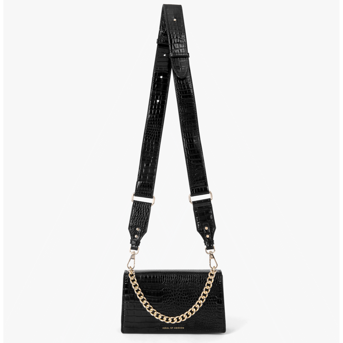 Medium Lia Baguette iDeal Of Sweden Bag Neo Noir Croco 4