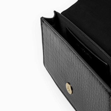 Medium Lia Baguette iDeal Of Sweden Bag Neo Noir Croco 5