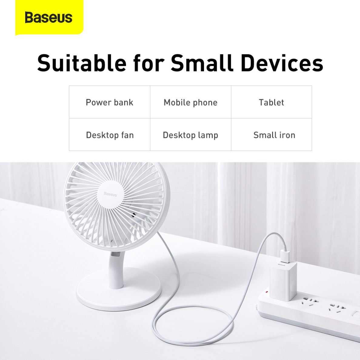 Micro USB Baseus baltas laidas 1m CAMYS-02 14