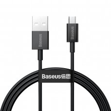 Micro USB Baseus juodas laidas 1m CAMYS-01