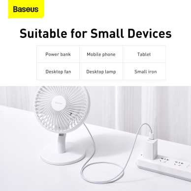 Micro USB Baseus baltas laidas 1m CAMYS-02 14