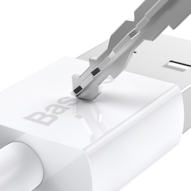 Micro USB Baseus baltas laidas 1m CAMYS-02 4