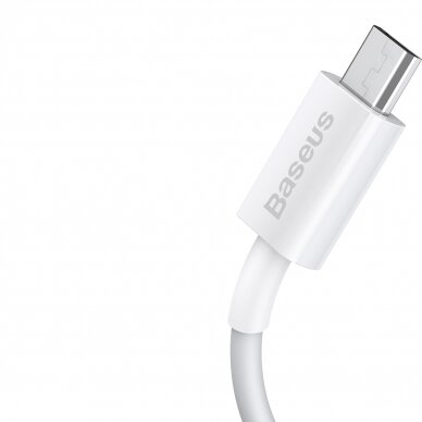 Micro USB Baseus baltas laidas 2m CAMYS-A02 7