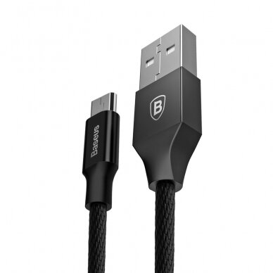Micro USB Baseus juodas laidas 1,5m CAMYW-B01 1