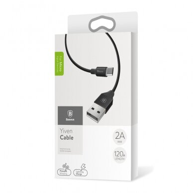 Micro USB Baseus juodas laidas 1,5m CAMYW-B01 4