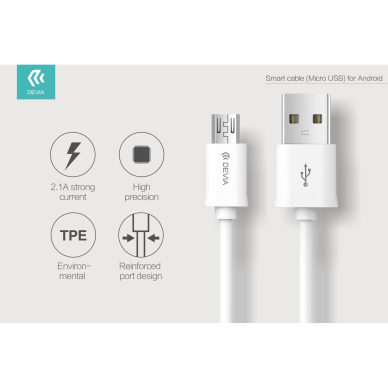 Micro usb laidas DEVIA 2