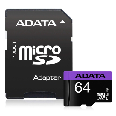 MicroSD 64GB ADATA atmint. korta 10kl.