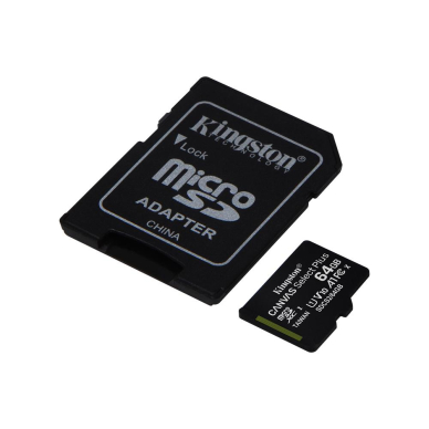 MicroSD 64GB KINGSTON 10 class kortelė CANVAS+ 1