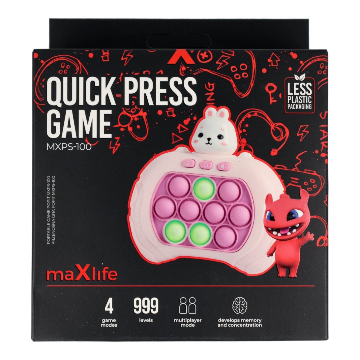 Nešiojamas žaidimas MAXLIFE Rabbit MXPS-100 1