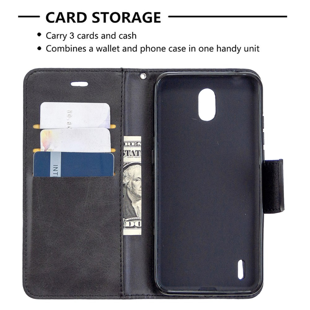 NOKIA 1.3 juodas Tracy Vintage dėklas 3