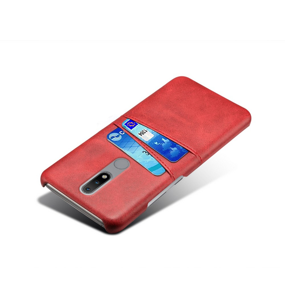 Nokia 2.4 Tracy Leather Card raudona nugarėlė 3