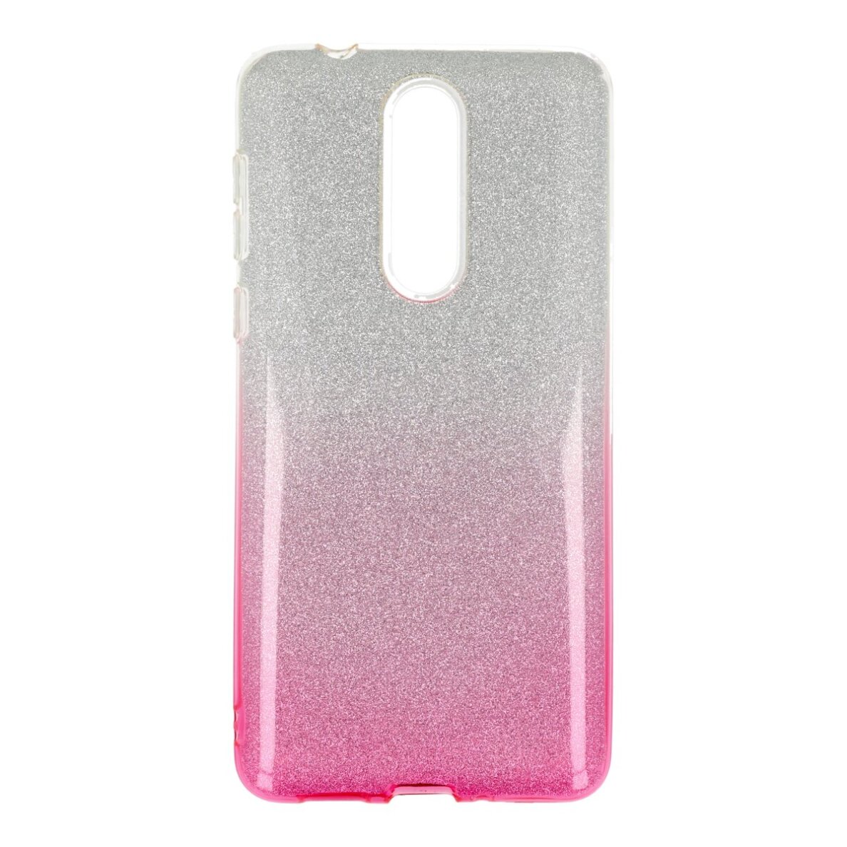 NOKIA 8 rožinė Glitter3 nugarėlė