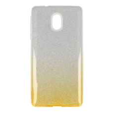 NOKIA 3 aukso spalvos Glitter3 nugarėlė
