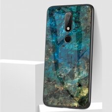 Nokia 4.2 marble glass nugarėlė Blue