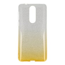 NOKIA 8 aukso spalvos Glitter3 nugarėlė