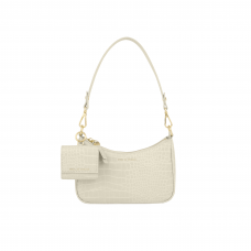 Nora Shoulder iDeal Of Sweden Bag Cream Beige Croco