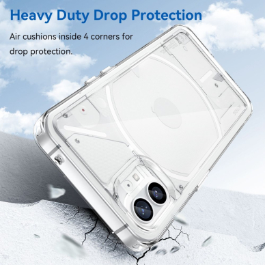 Nothing Phone 1 skaidri Acrylic+TPU nugarėlė 1