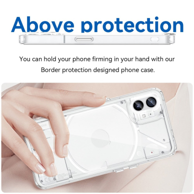 Nothing Phone 1 skaidri Acrylic+TPU nugarėlė 2