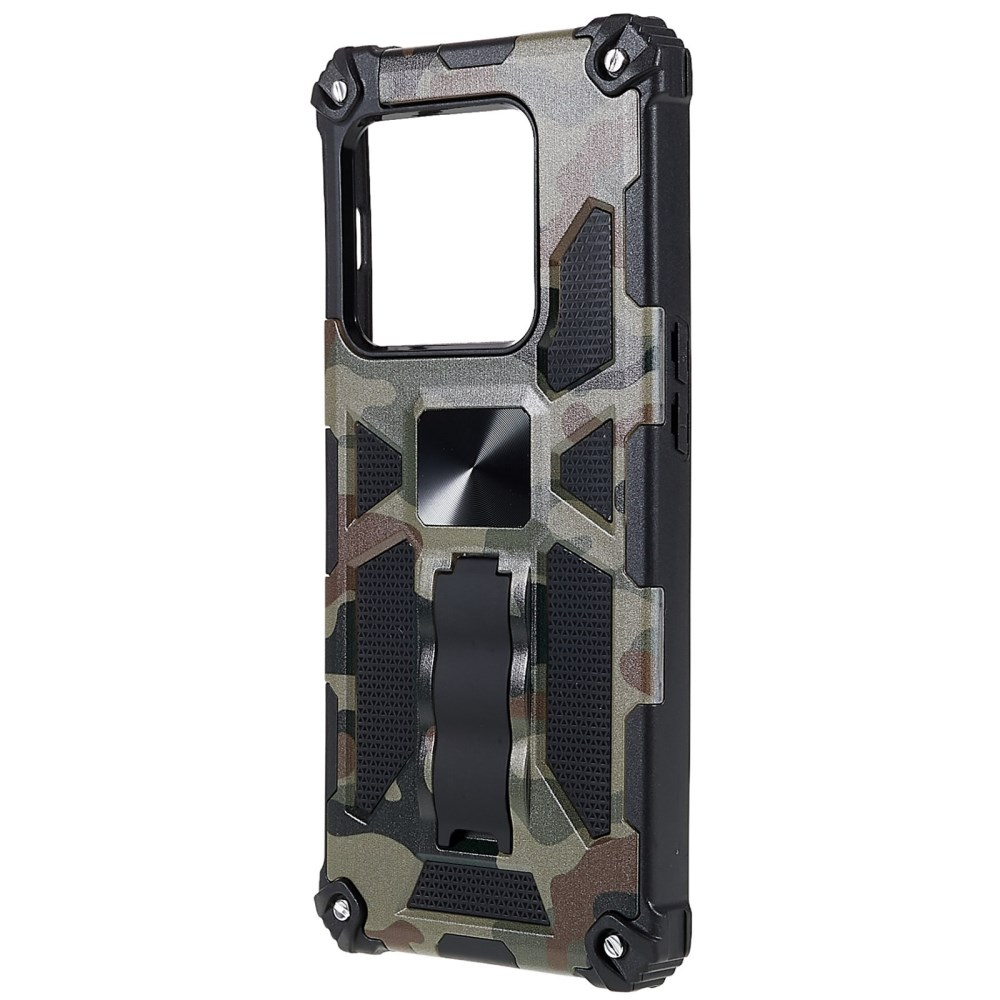 OnePlus 10 PRO 5G žalia camouflage ARMOR METAL nugarėlė 1