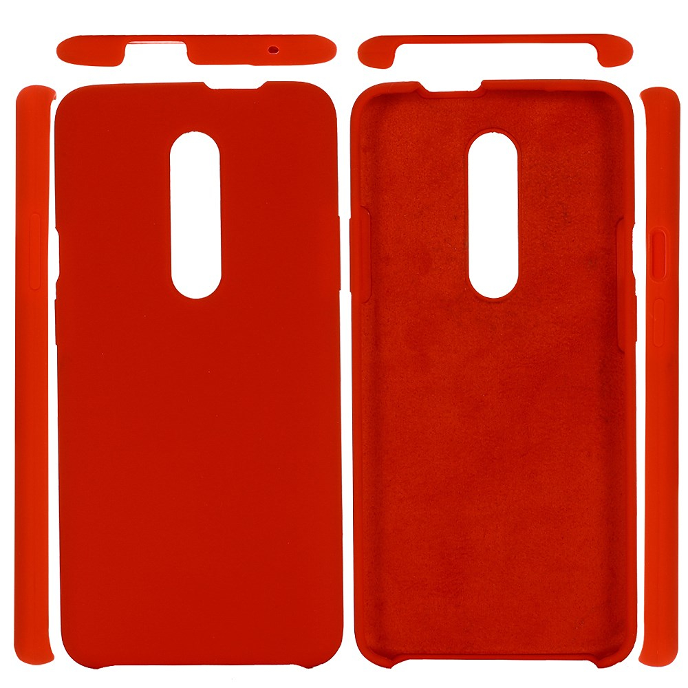 OnePlus 7 Pro raudona SILICONE nugarėlė