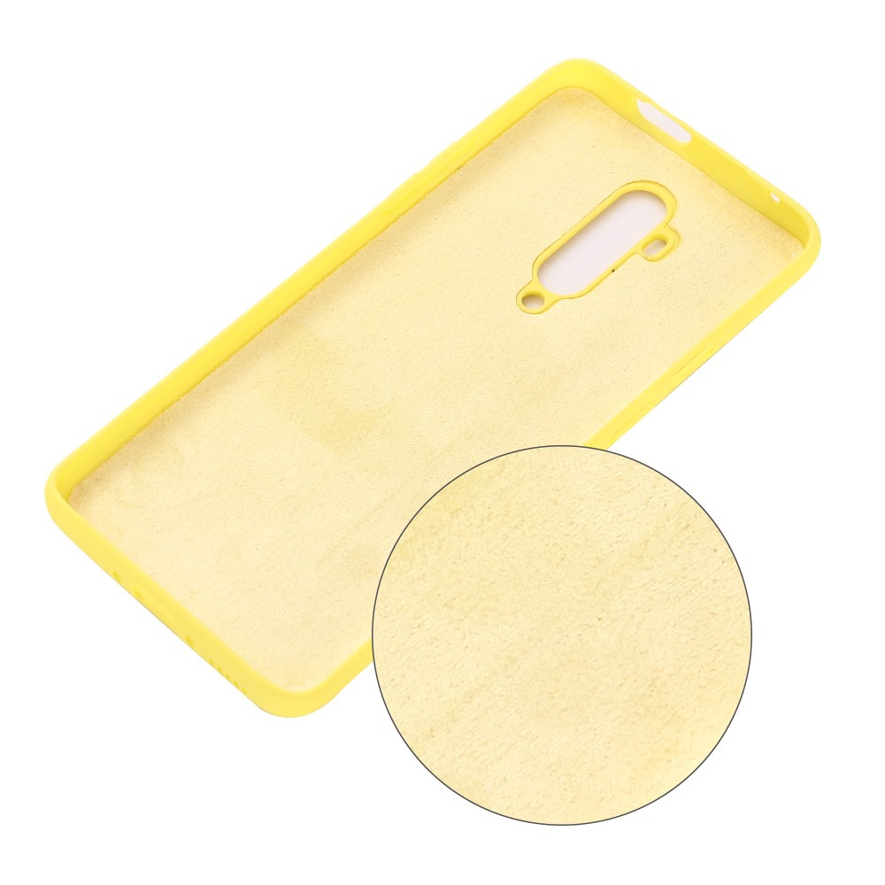 OnePlus 7T Pro geltona SILICONE nugarėlė 1