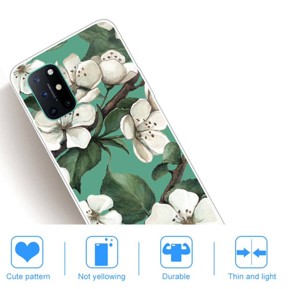OnePlus 8T Tracy nugarėlė White Flower 4
