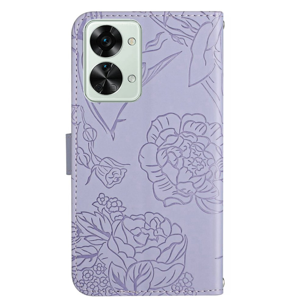 OnePlus Nord 2T 5G Tracy MEZZO violetinis Butterfly/Flowers dėklas 8