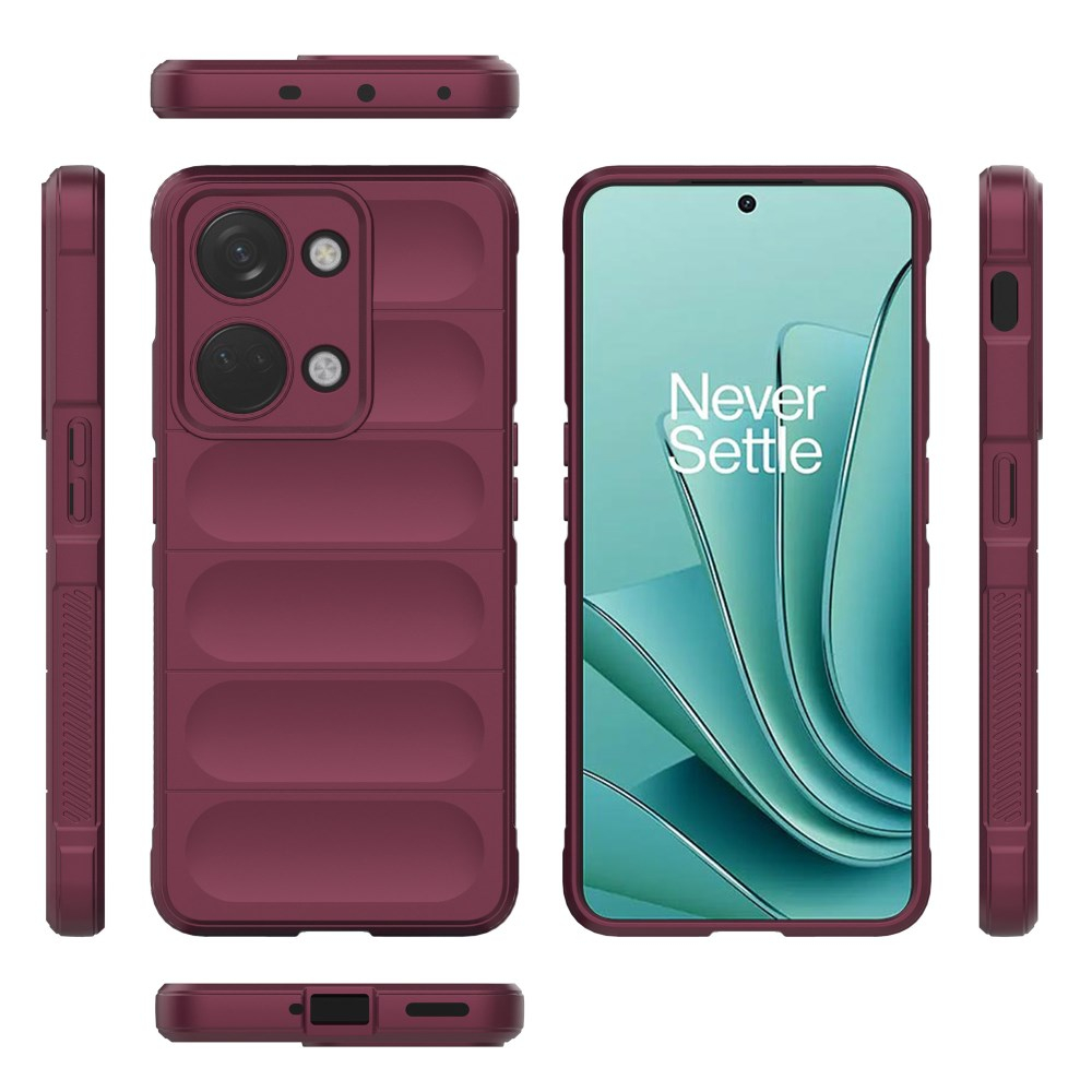 OnePlus Nord 3 5G bordo Tracy Anti-slip Rugged nugarėlė 6