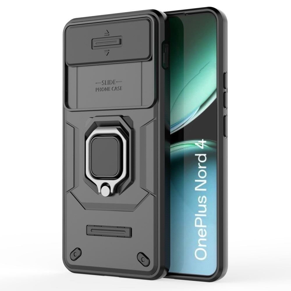 OnePlus Nord 4 5G black RING ARMOR WITH CAMSHIELD nugarėlė 1