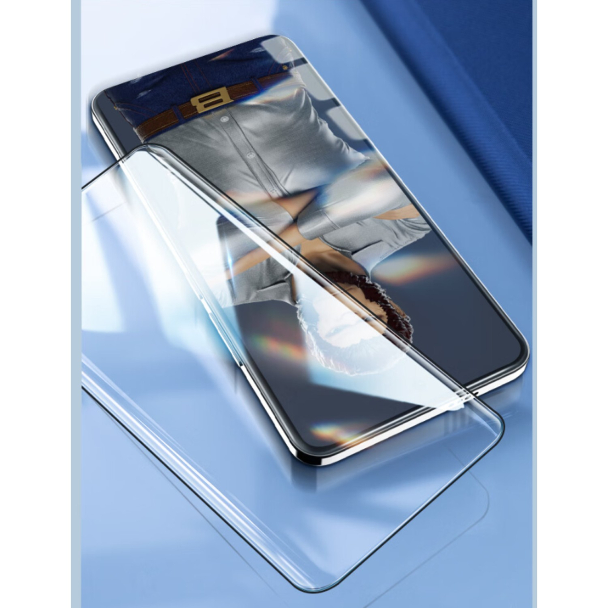 OnePlus 10 Pro / 9 Pro black pilnas Mr. Monkey 5D stiklas 5