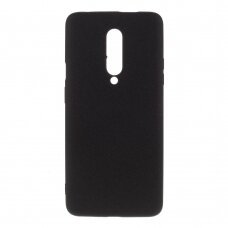 OnePlus 7 PRO juoda Silicone Stone nugarėlė