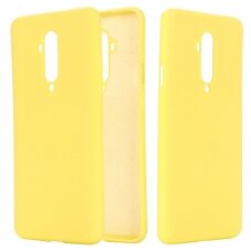 OnePlus 7T Pro geltona SILICONE nugarėlė