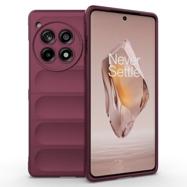 OnePlus 12R 5G wine Tracy Anti-slip Rugged nugarėlė OnePlus 12R 5G wine Tracy Anti-slip Rugged nugarėlė