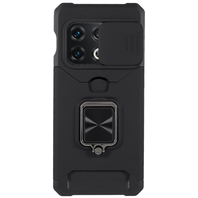 OnePlus 10 PRO 5G juoda Tracy RING ARMOR WITH CAMSHIELD nugarėlė 3