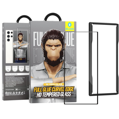 OnePlus 10 Pro / 9 Pro black pilnas Mr. Monkey 5D stiklas