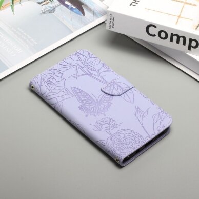 OnePlus 10T 5G Tracy MEZZO violetinis Butterfly/Flowers dėklas 6