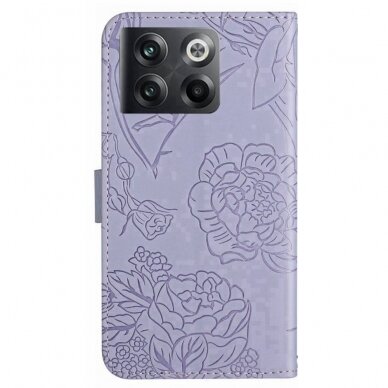 OnePlus 10T 5G Tracy MEZZO violetinis Butterfly/Flowers dėklas 8