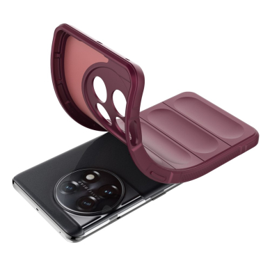 OnePlus 11 5G bordo Tracy Anti-slip Rugged nugarėlė 3