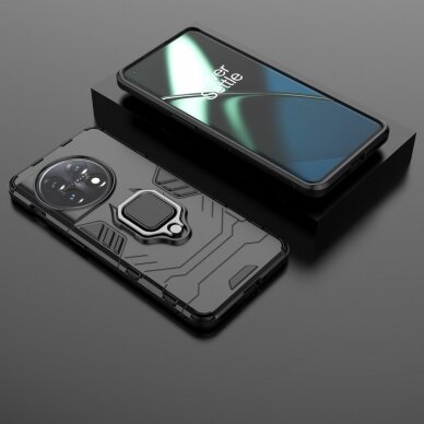 OnePlus 11 5G juoda Tracy RING ARMOR nugarėlė 6