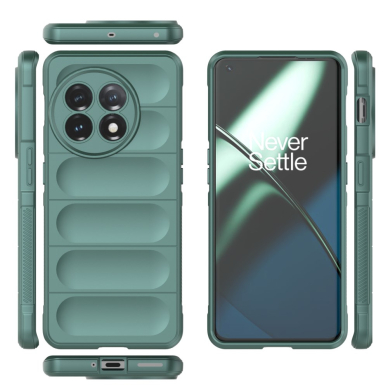 OnePlus 11 5G žalia Tracy Anti-slip Rugged nugarėlė 7