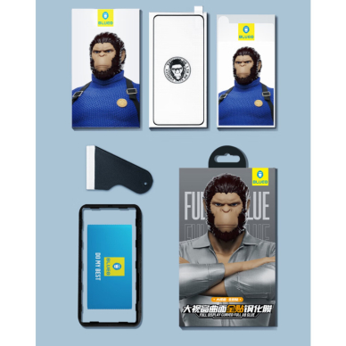 OnePlus 12 5G black pilnas Mr. Monkey 5D stiklas 5