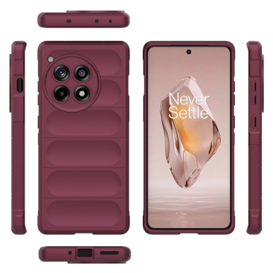 OnePlus 12R 5G wine Tracy Anti-slip Rugged nugarėlė 5