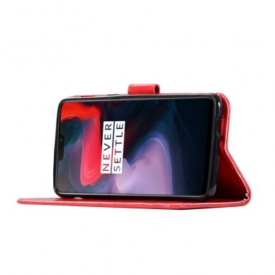 OnePlus 6 raudonas VINTAGE3 dėklas 4