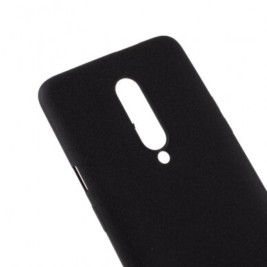 OnePlus 7 PRO juoda Silicone Stone nugarėlė 3