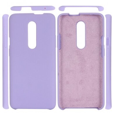 OnePlus 7 Pro violetinė SILICONE nugarėlė