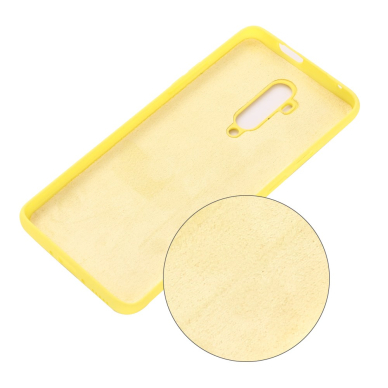 OnePlus 7T Pro geltona SILICONE nugarėlė 1